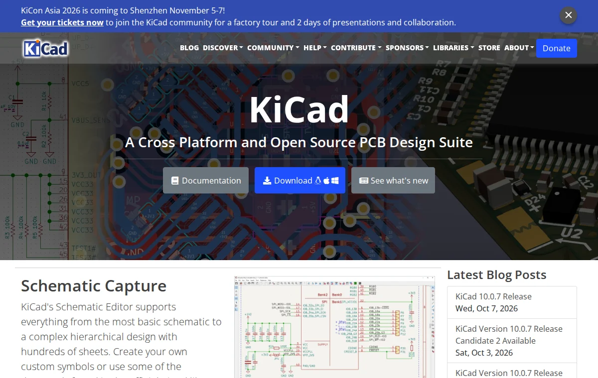 KiCad 화면